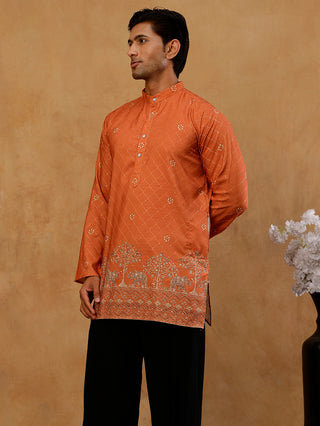 Premium Printed & Thread Work Kurta