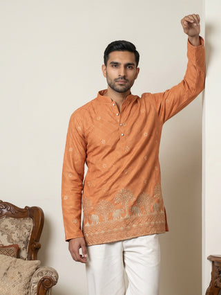 Premium Printed & Thread Work Kurta
