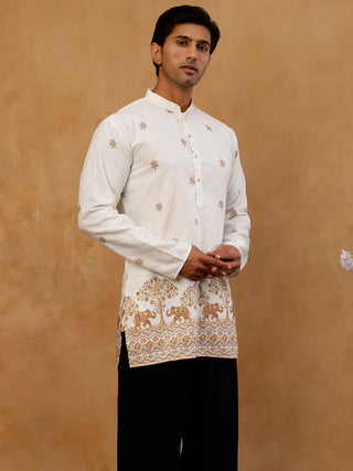 Premium Printed & Thread Work Kurta