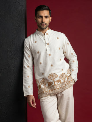 Premium Printed & Thread Work Kurta