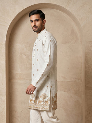 Premium Printed & Thread Work Kurta