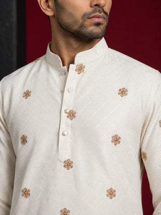 Premium Printed & Thread Work Kurta