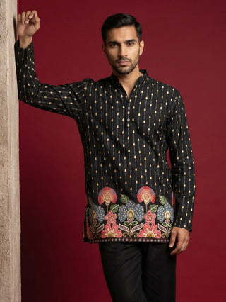 Men's Floral Printed Kurta