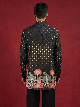 Men's Floral Printed Kurta
