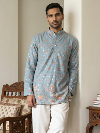 Men's Floral Printed & Thread Work Kurtas