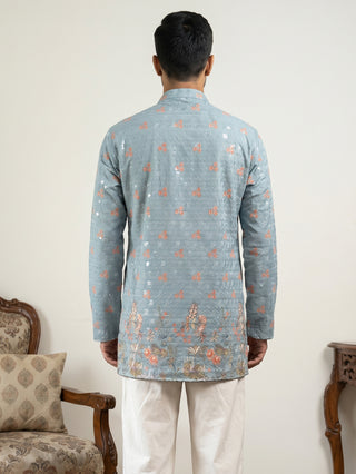 Men's Floral Printed & Thread Work Kurtas