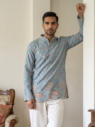 Men's Floral Printed & Thread Work Kurtas