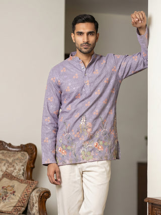 Men's Floral Printed & Thread Work Kurtas