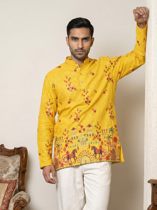 Premium Cotton Blend Printed Ethnic Kurtas