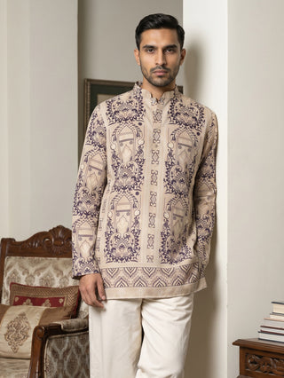 Cotton Blend Ethnic Printed Kurtas