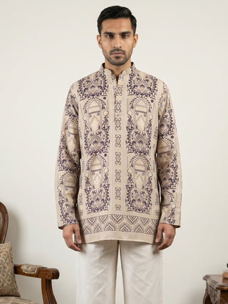 Cotton Blend Ethnic Printed Kurtas