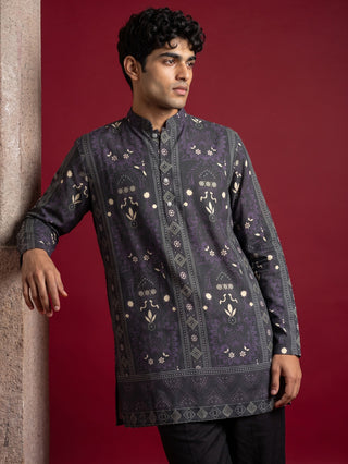 Cotton Blend Ethnic Printed Kurta
