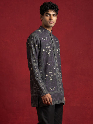 Cotton Blend Ethnic Printed Kurta