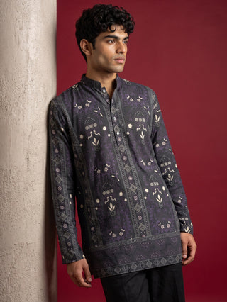 Cotton Blend Ethnic Printed Kurta