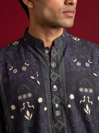 Cotton Blend Ethnic Printed Kurta