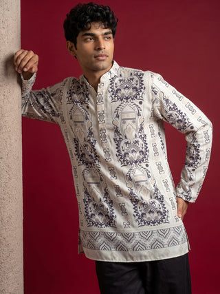 Cotton Blend Ethnic Printed Kurta