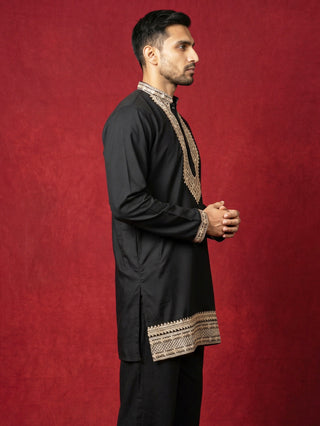 Japanese Fabric Embroidered Kurta for Men