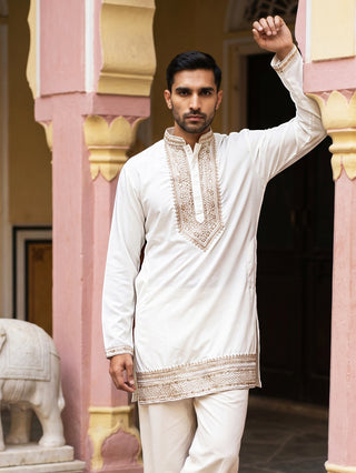 Japanese Fabric Embroidered Kurta for Men