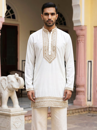 Japanese Fabric Embroidered Kurta for Men