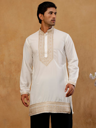 Japanese Fabric Embroidered Kurta for Men