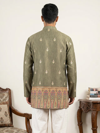 Men's Cotton Blend Printed Kurta