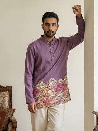 Men's Geometric Printed Kurta