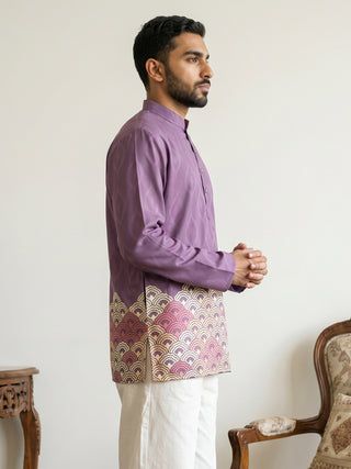 Men's Geometric Printed Kurta