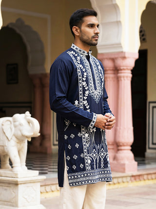 Ethnic Embroidered Japanese Fabric Kurta