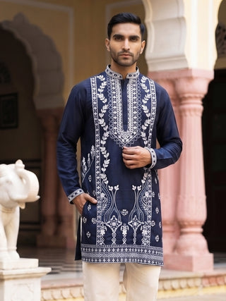 Ethnic Embroidered Japanese Fabric Kurta