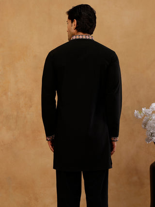 Japanese Fabric Floral Embroidered Kurta