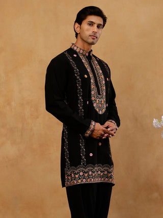 Japanese Fabric Floral Embroidered Kurta