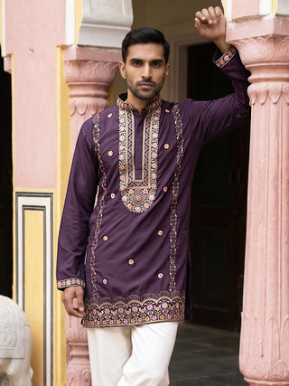 Japanese Fabric Floral Embroidered Kurta