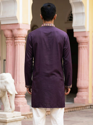 Japanese Fabric Floral Embroidered Kurta