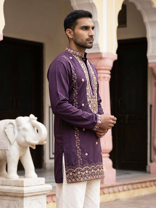 Japanese Fabric Floral Embroidered Kurta