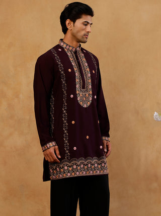 Japanese Fabric Floral Embroidered Kurta