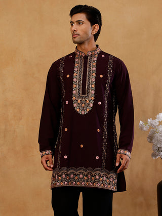Japanese Fabric Floral Embroidered Kurta