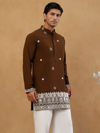Men's Japanese Fabric Embroidered Kurta
