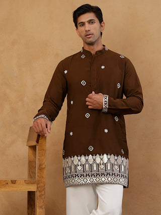Men's Japanese Fabric Embroidered Kurta