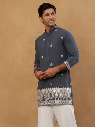 Men's Japanese Fabric Embroidered Kurta