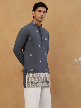 Men's Japanese Fabric Embroidered Kurta