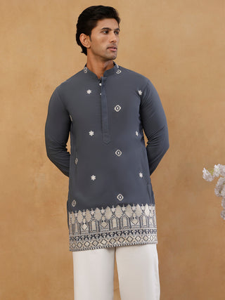 Men's Japanese Fabric Embroidered Kurta