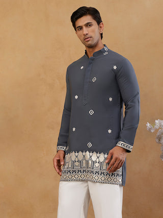 Men's Japanese Fabric Embroidered Kurta