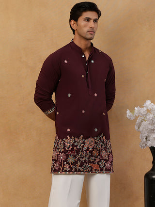 Japanese Fabric Embroidered Kurta