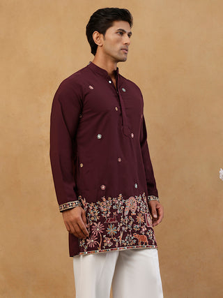 Japanese Fabric Embroidered Kurta