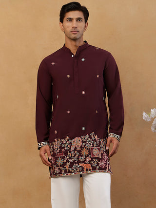 Japanese Fabric Embroidered Kurta