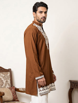 Ethnic Japanese Fabric Embroidered Kurta