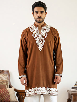 Ethnic Japanese Fabric Embroidered Kurta