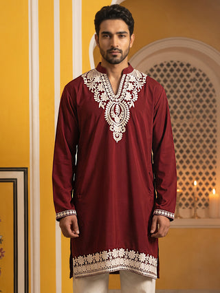 Ethnic Japanese Fabric Embroidered Kurta