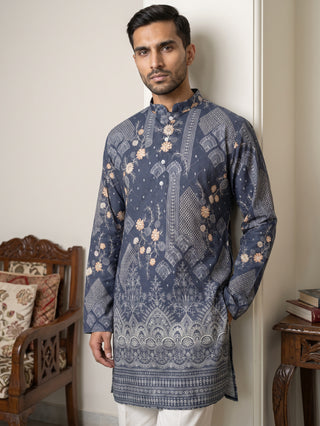 Traditional Cotton Blend Printed Kurta