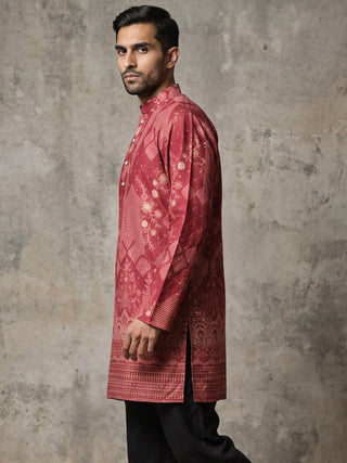 Traditional Cotton Blend Printed Kurta